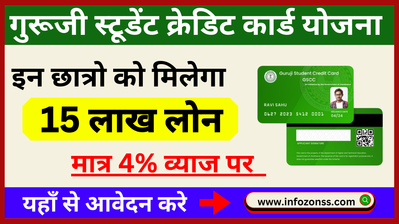 Jharkhand Guruji Student Credit Card Yojana 2024