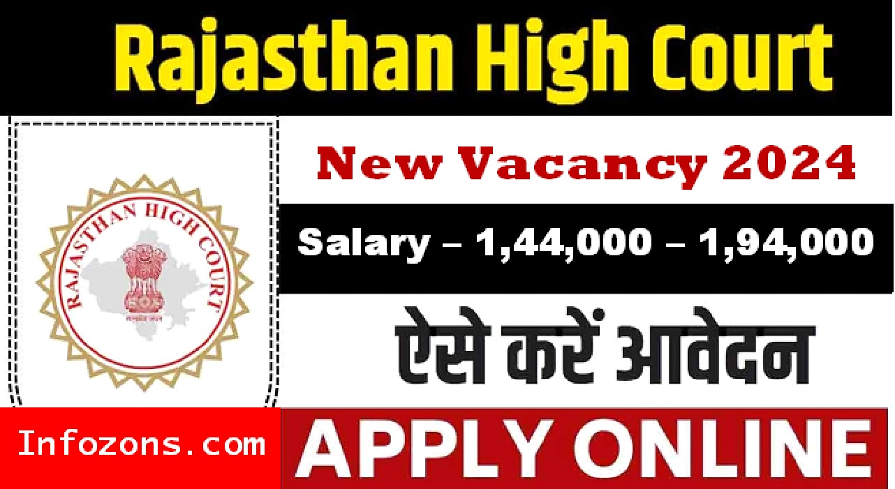 Rajasthan High Court New Vacancy 2024